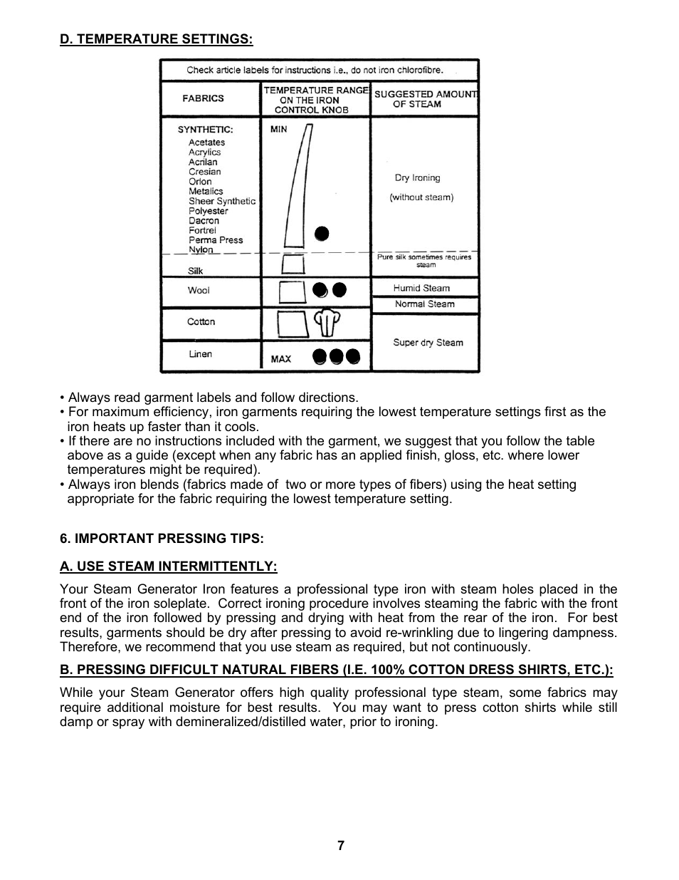 Euro-Pro EP8020 User Manual | Page 9 / 13