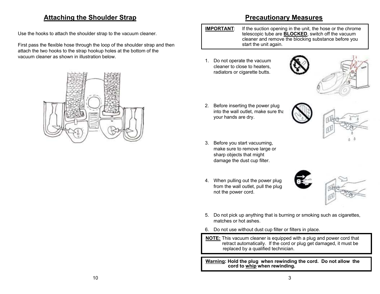 Euro-Pro EP720 User Manual | Page 5 / 8