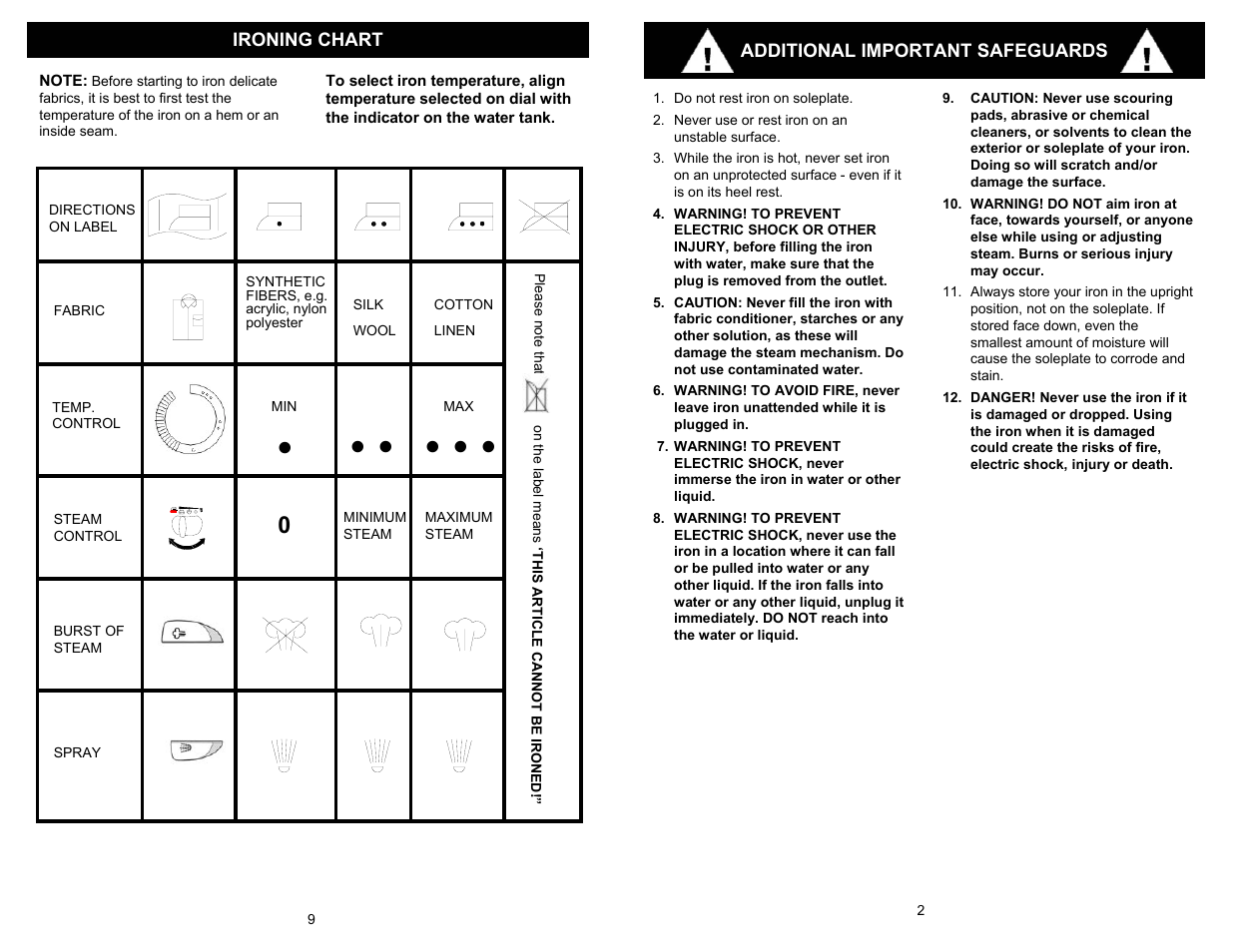Euro-Pro SHARK PROFESSIONAL EP480CS User Manual | Page 3 / 6