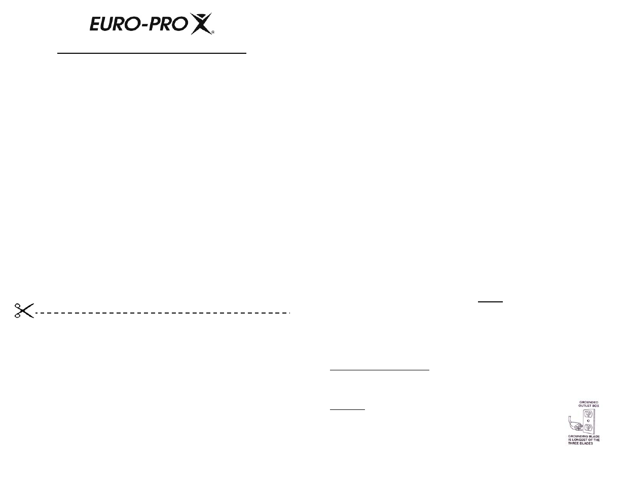 Save these instructions, Important safety instructions, Ownership registration card | For household or commercial use only, One (1) year limited warranty | Euro-Pro BPV325H User Manual | Page 3 / 8