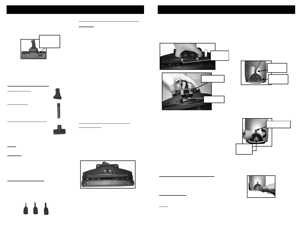 Operating instructions | Euro-Pro BPV325H User Manual | Page 8 / 8