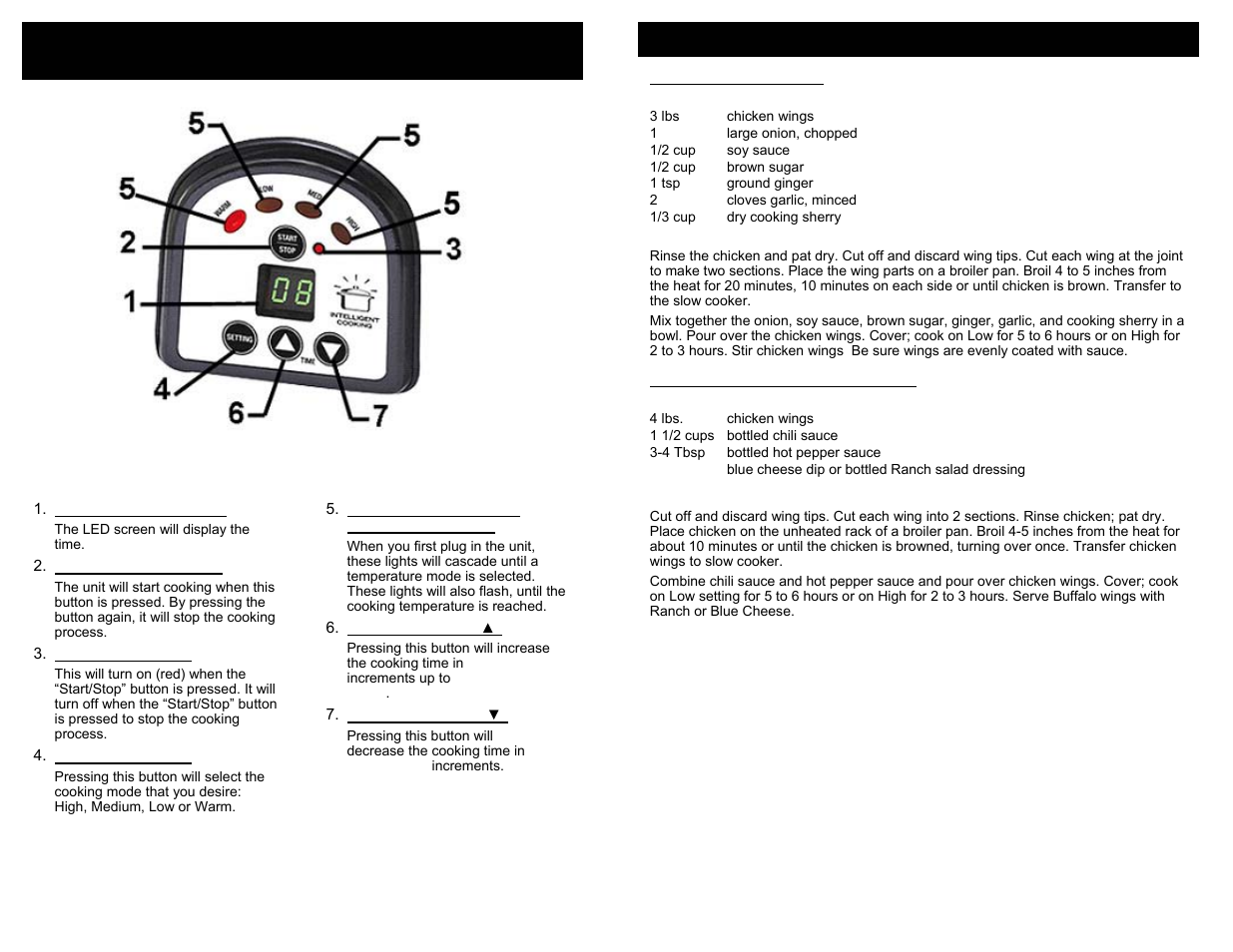 Features of your programmable slow cooker, Cooking recipes | Euro-Pro KC272CF User Manual | Page 4 / 8