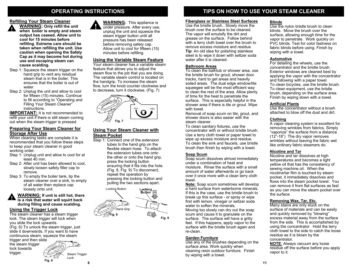 Euro-Pro EP924H User Manual | Page 8 / 10