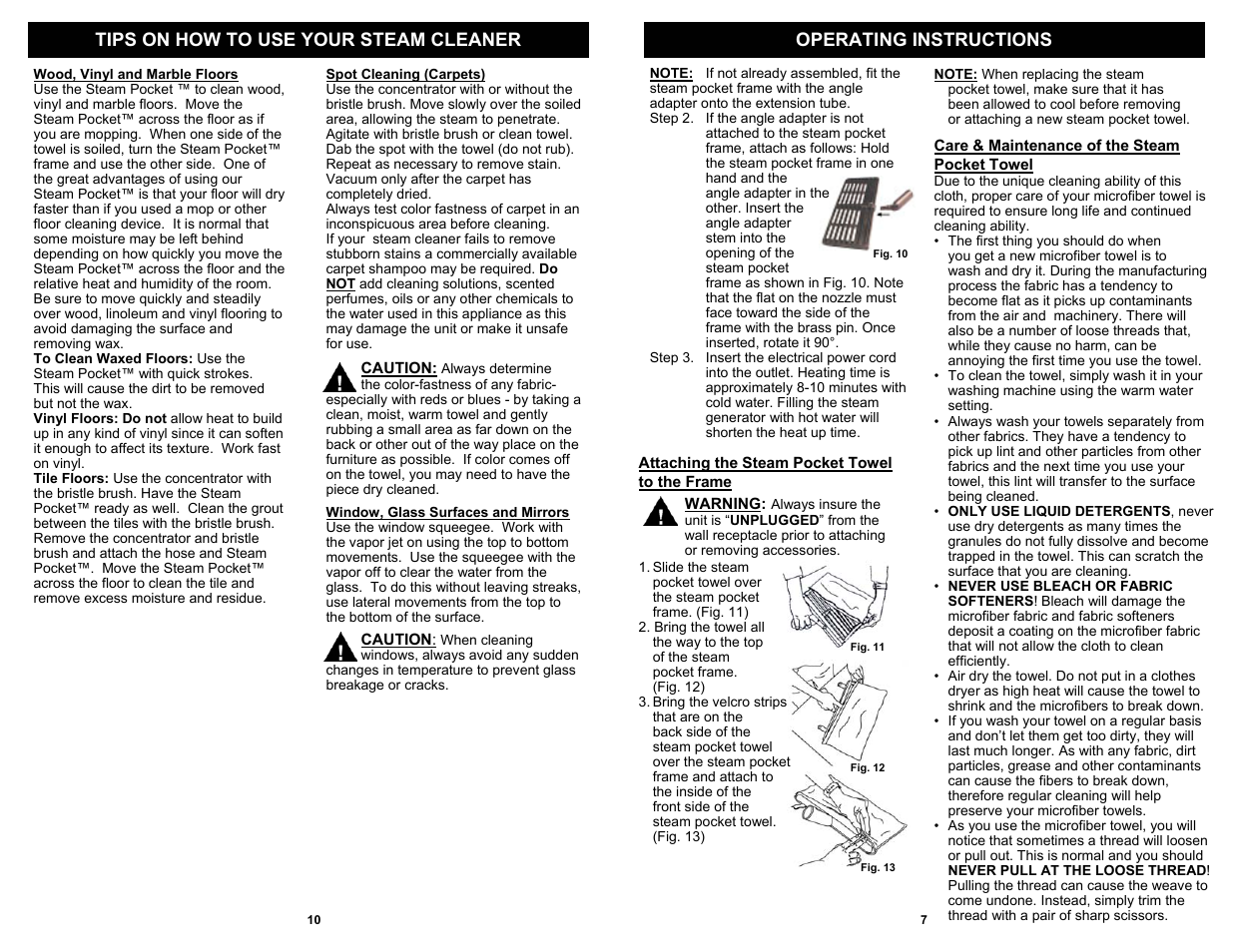 Euro-Pro EP924H User Manual | Page 9 / 10