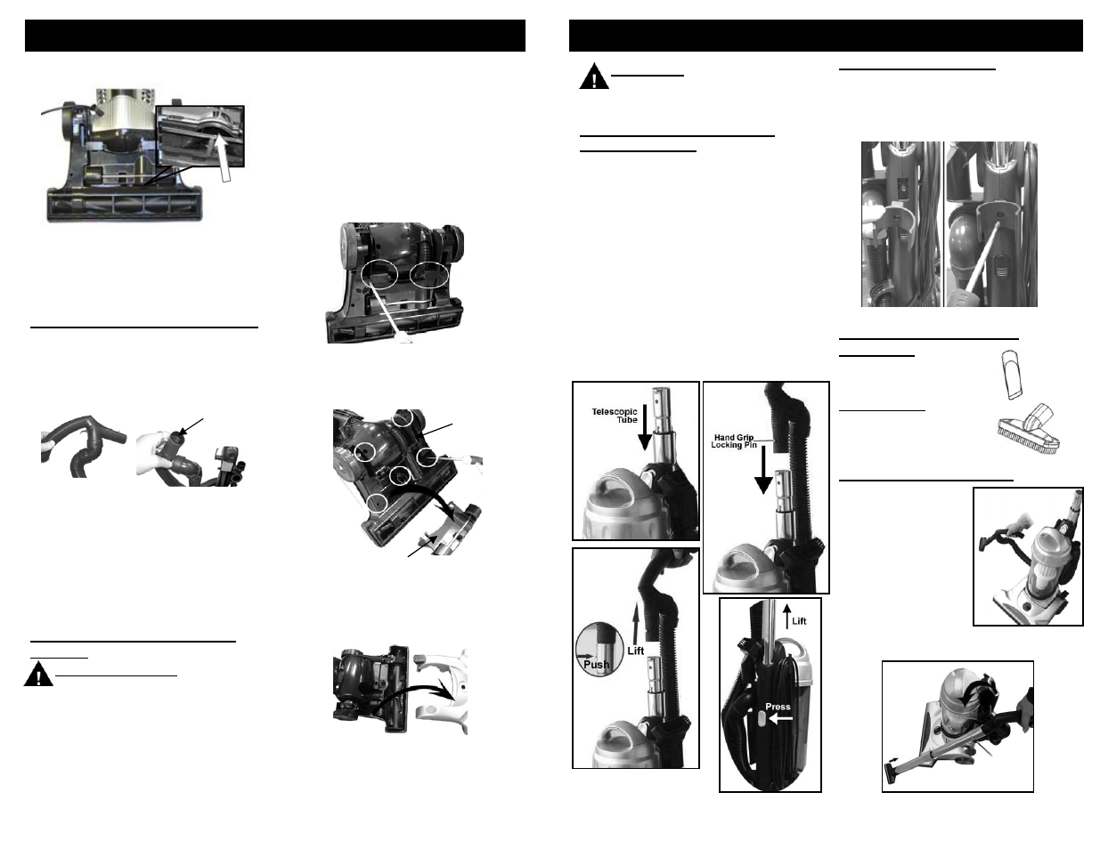 Operating instructions, Consignes d’utilisation | Euro-Pro SHARK V1310PT User Manual | Page 5 / 20