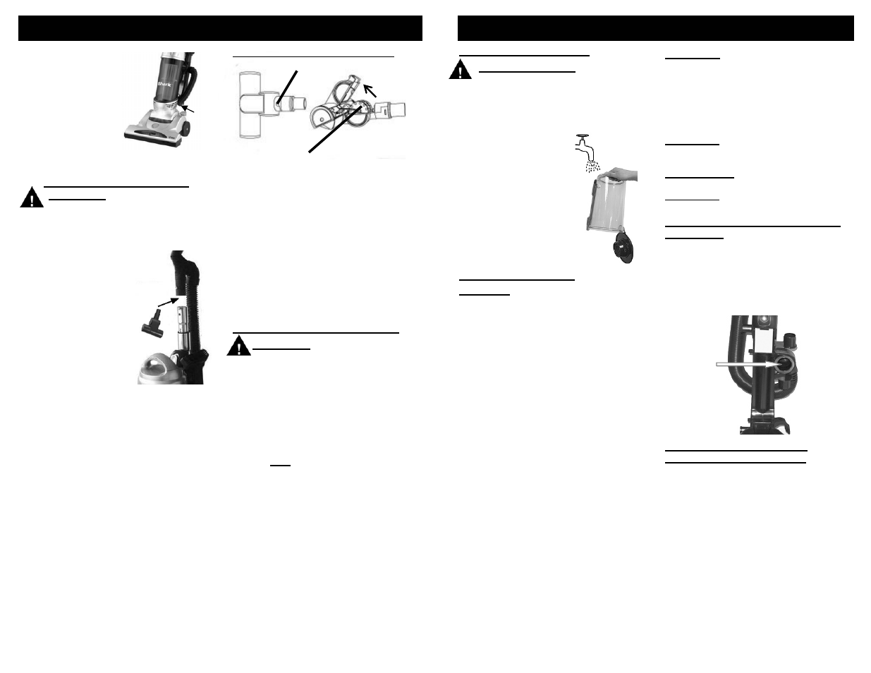 Operating instructions, Consignes d’uti, Lisation | Euro-Pro SHARK V1310PT User Manual | Page 6 / 20