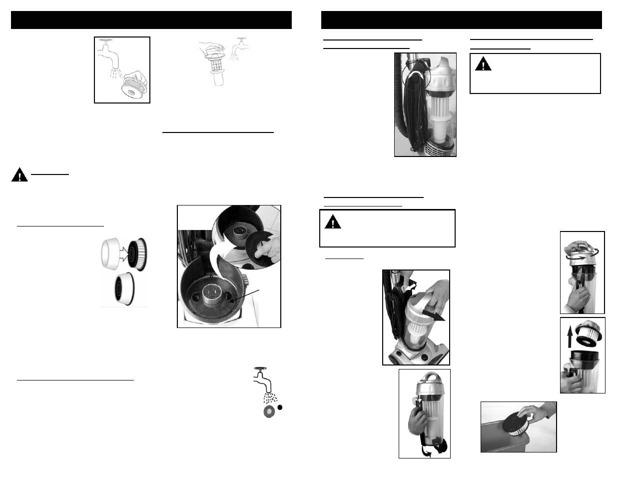 Operating instructions, Consignes d’utilisation | Euro-Pro SHARK V1310PT User Manual | Page 8 / 20