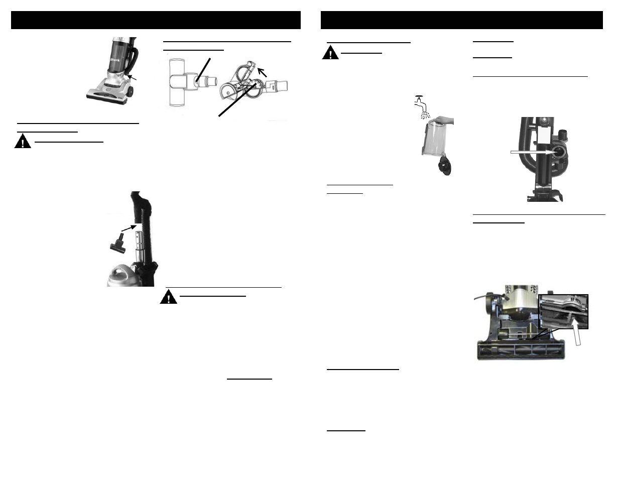 Operating instructions, Consignes d’utilisation | Euro-Pro SHARK V1310PT User Manual | Page 9 / 20