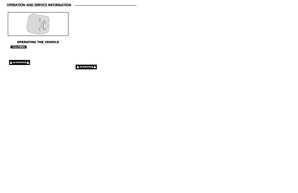 Operation and service information, Operating the vehicle | E-Z-GO ST 480 User Manual | Page 20 / 66