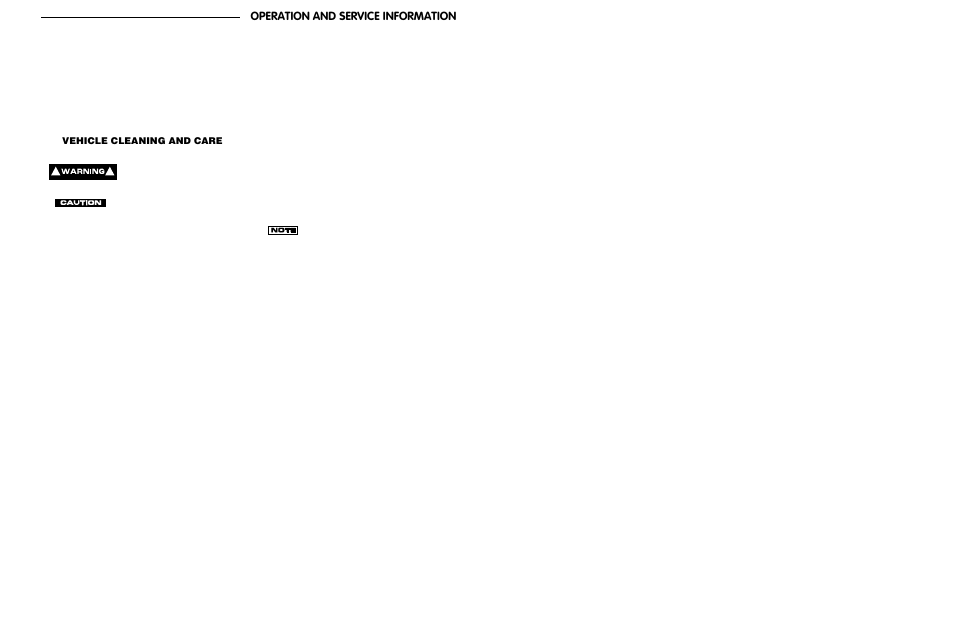 Operation and service information, Vehicle cleaning and care | E-Z-GO ST 480 User Manual | Page 25 / 66