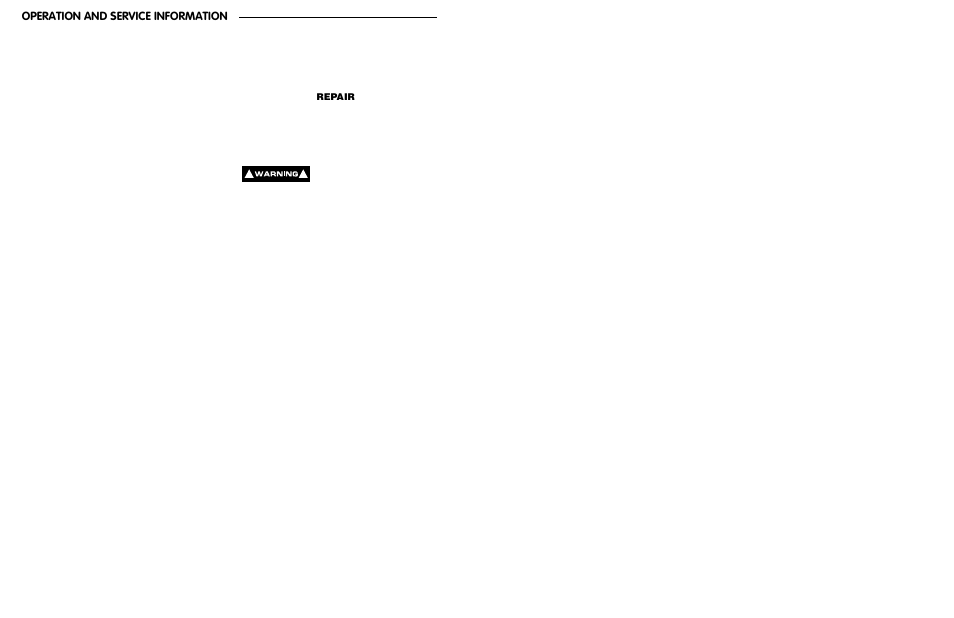 Operation and service information, Repair | E-Z-GO ST 480 User Manual | Page 26 / 66
