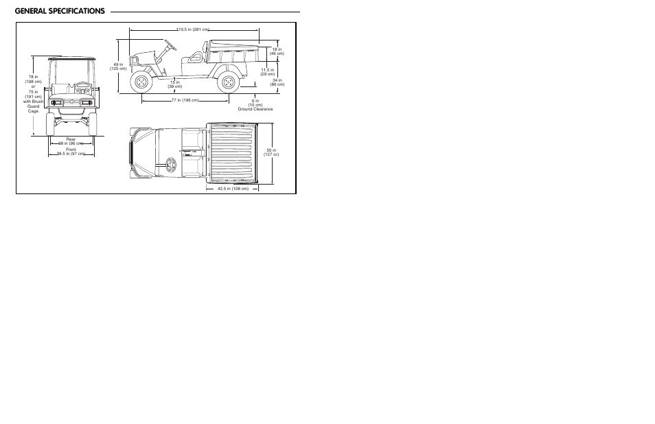 General specifications | E-Z-GO ST 480 User Manual | Page 50 / 66