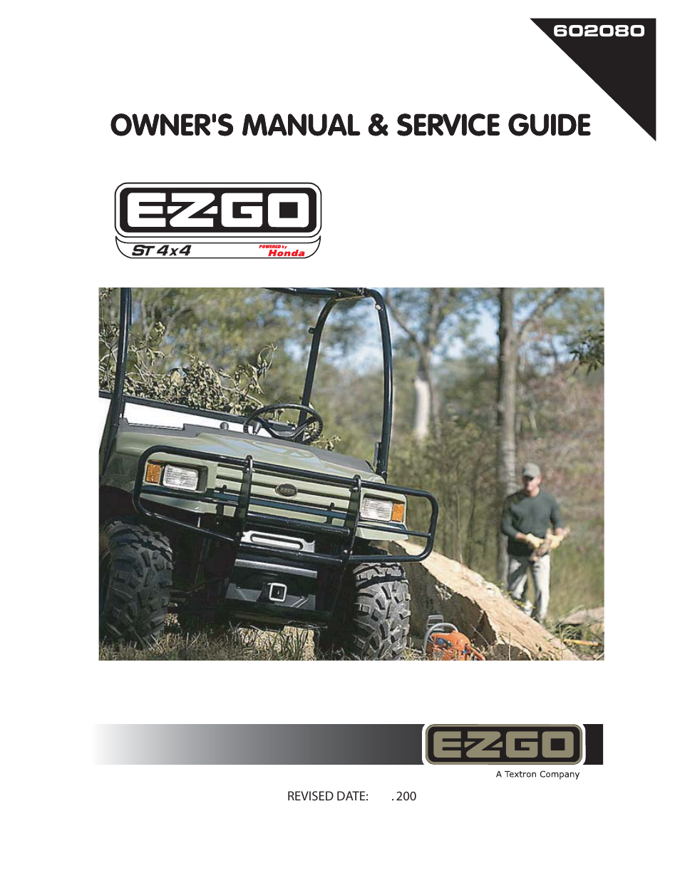 E-Z-GO 602080 User Manual | 64 pages