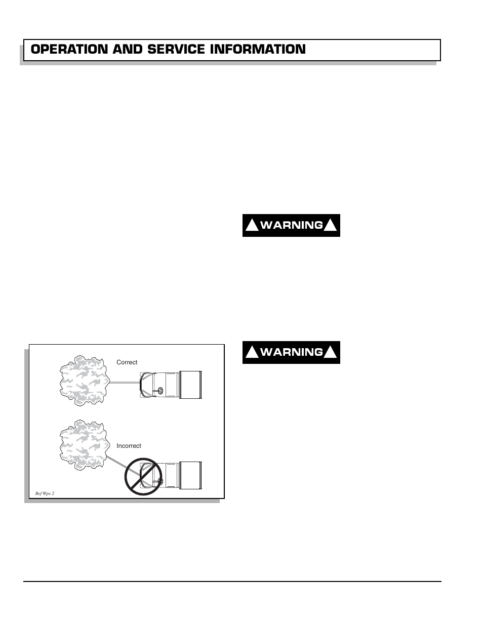 Fig. 16 do not pull at angle, Winch mounting, Winch operation | Operation and service information | E-Z-GO 602080 User Manual | Page 26 / 64
