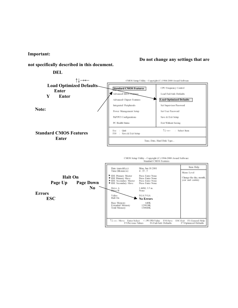 Bios settings for nb32-sl motherboard | Electronic Arts EA Sports PGA Golf Tour Challenge 040-0068-01 User Manual | Page 13 / 14