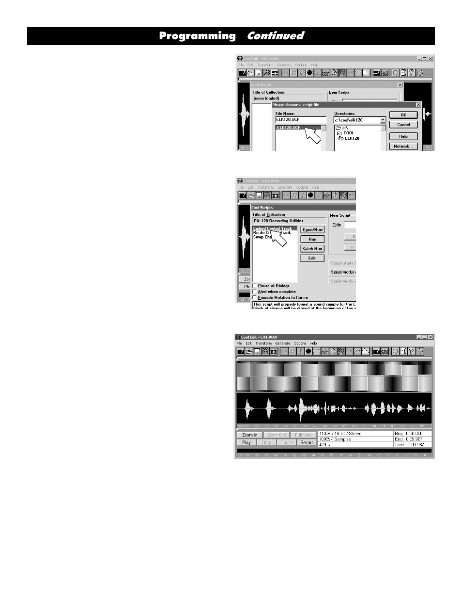 Programming continued | Elk 129 User Manual | Page 7 / 9