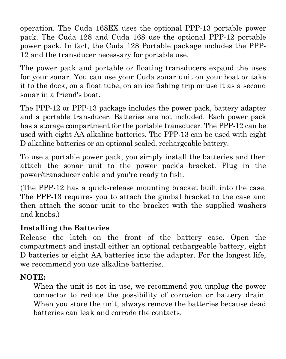 Eagle Electronics Cuda 128 Portable User Manual | Page 30 / 64