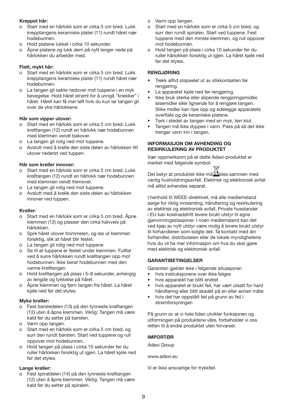 Exido 235-020 User Manual | Page 9 / 45