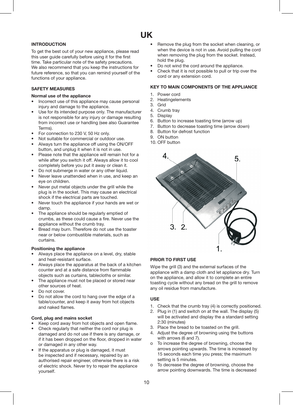 Exido Toaster User Manual | Page 10 / 17