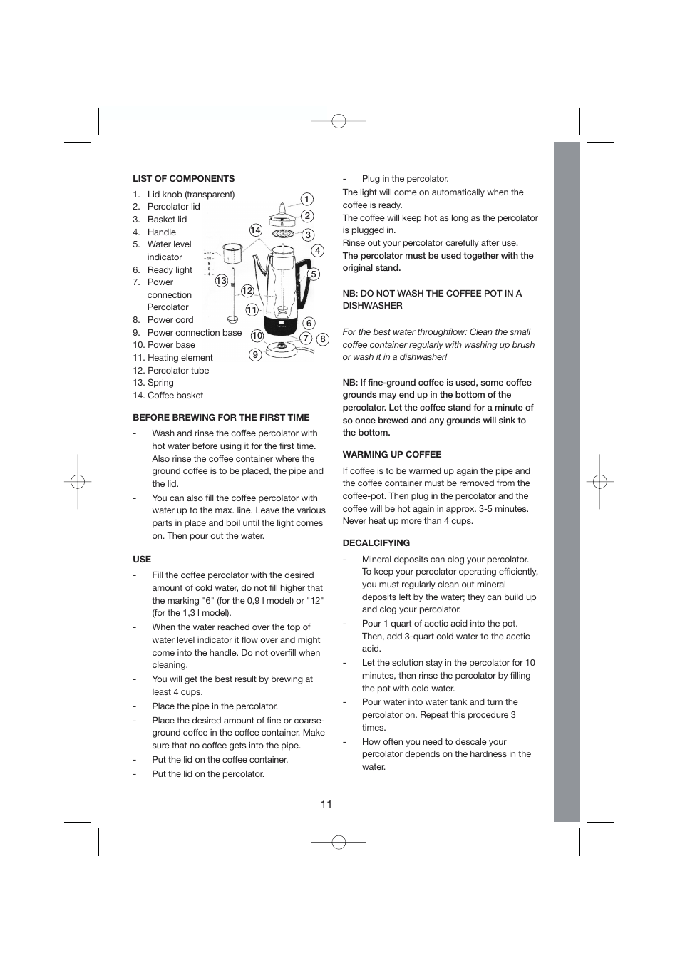 Exido Chrome Series 245-011/012 User Manual | Page 11 / 21