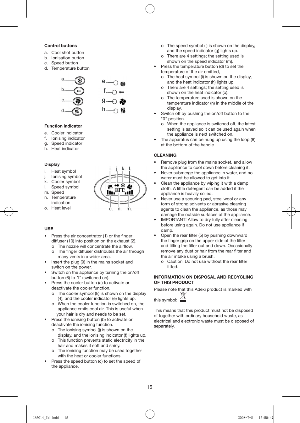 Exido 235-014 User Manual | Page 15 / 23