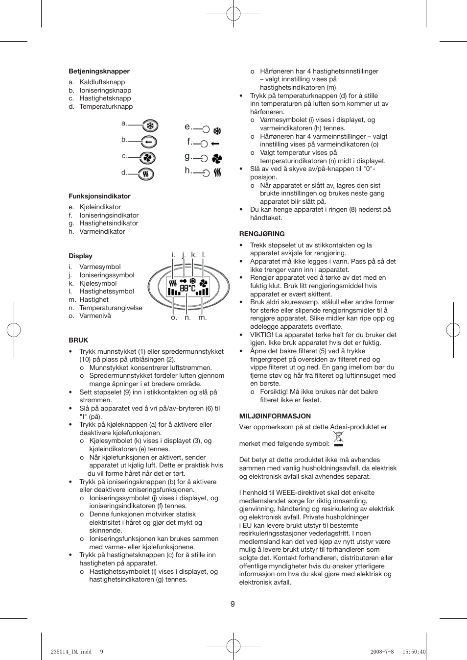 Exido 235-014 User Manual | Page 9 / 23