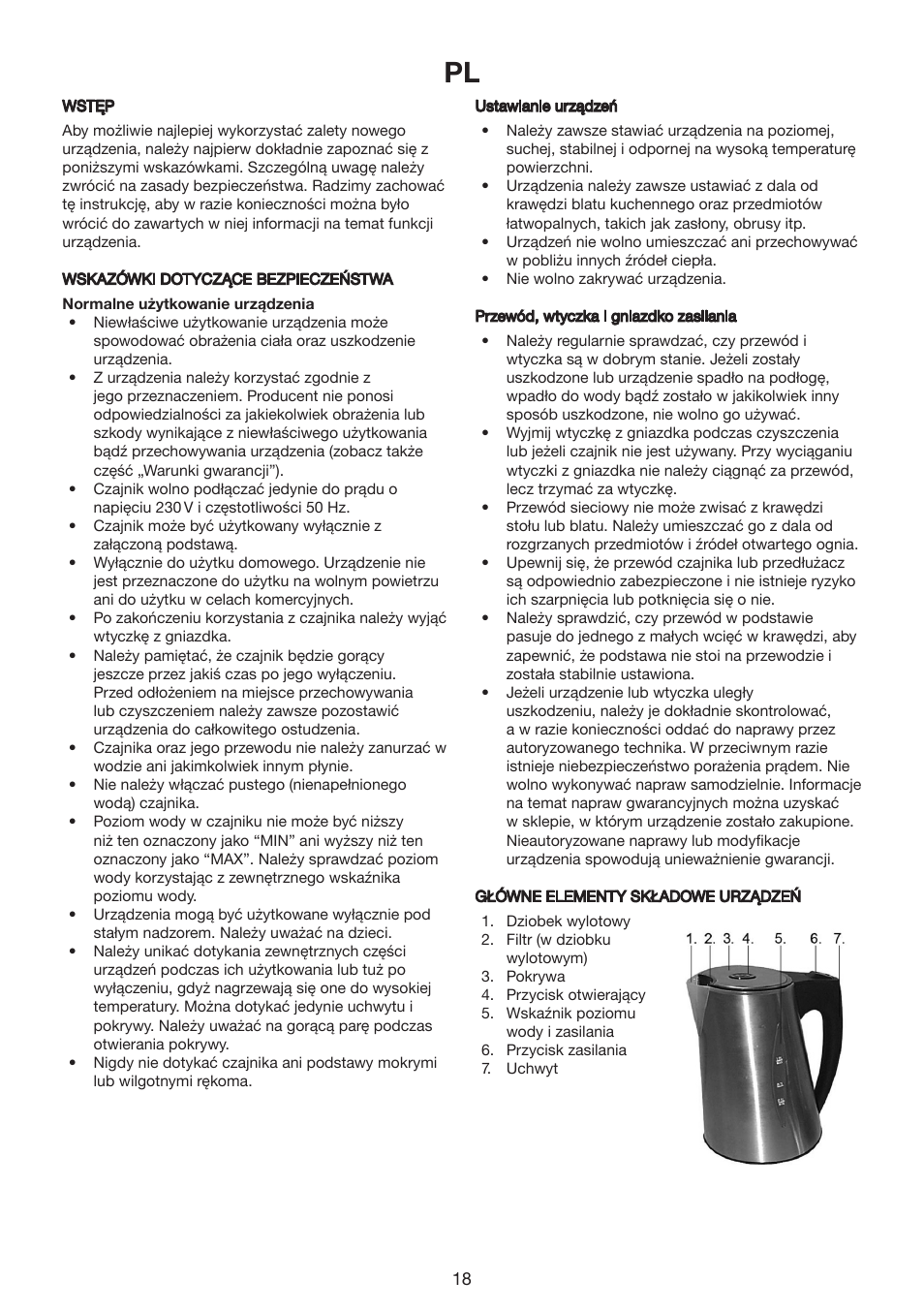 Exido Cord Free Electrical Kettle 245-078 User Manual | Page 18 / 22