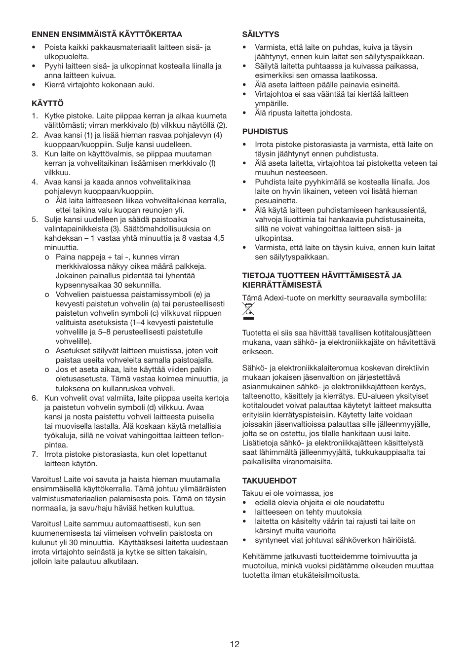 Exido 243-054 User Manual | Page 12 / 22