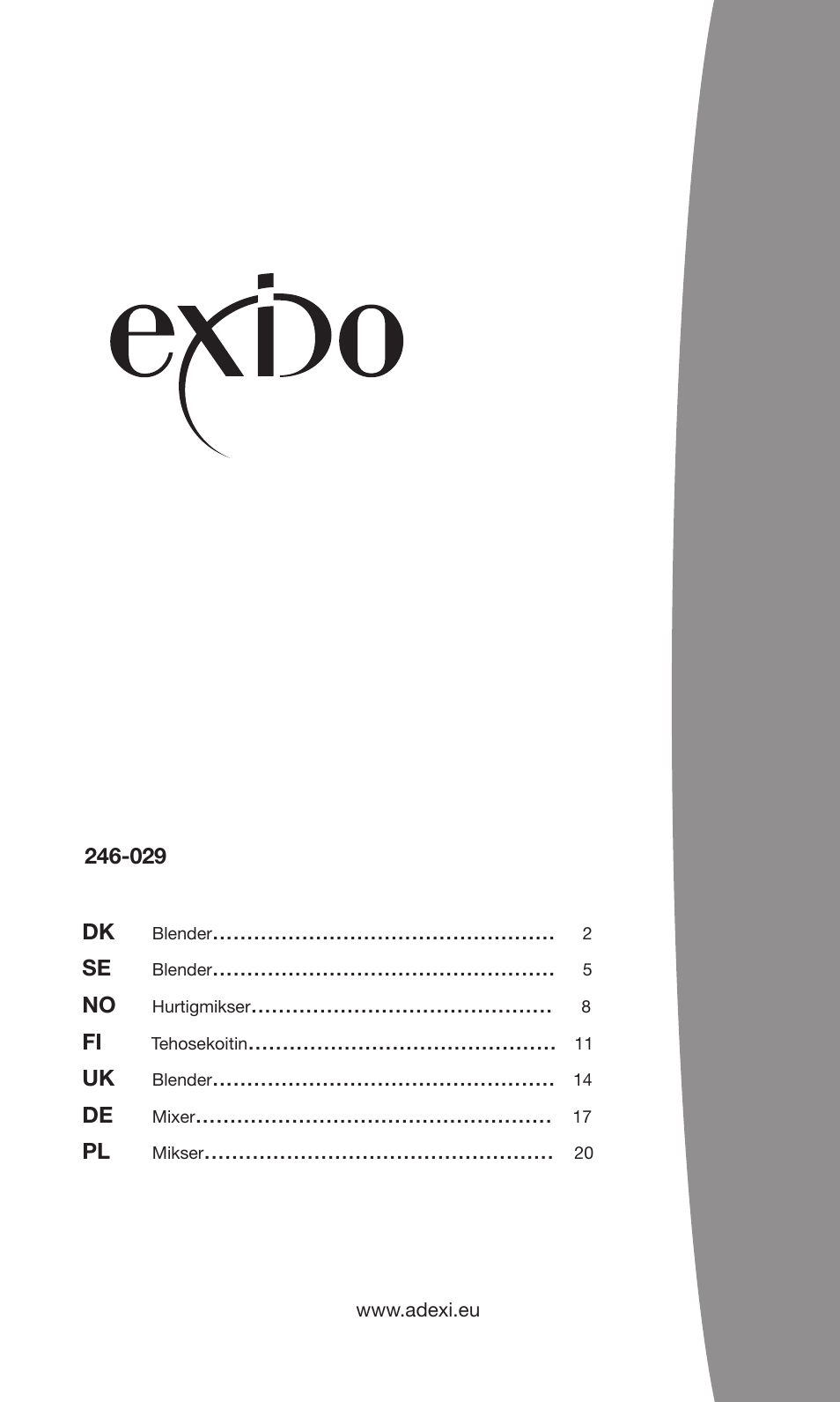 Exido 246-029 User Manual | 24 pages