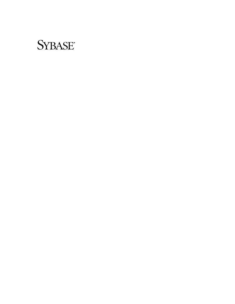 Sybase Version 2.2 User Manual | 38 pages