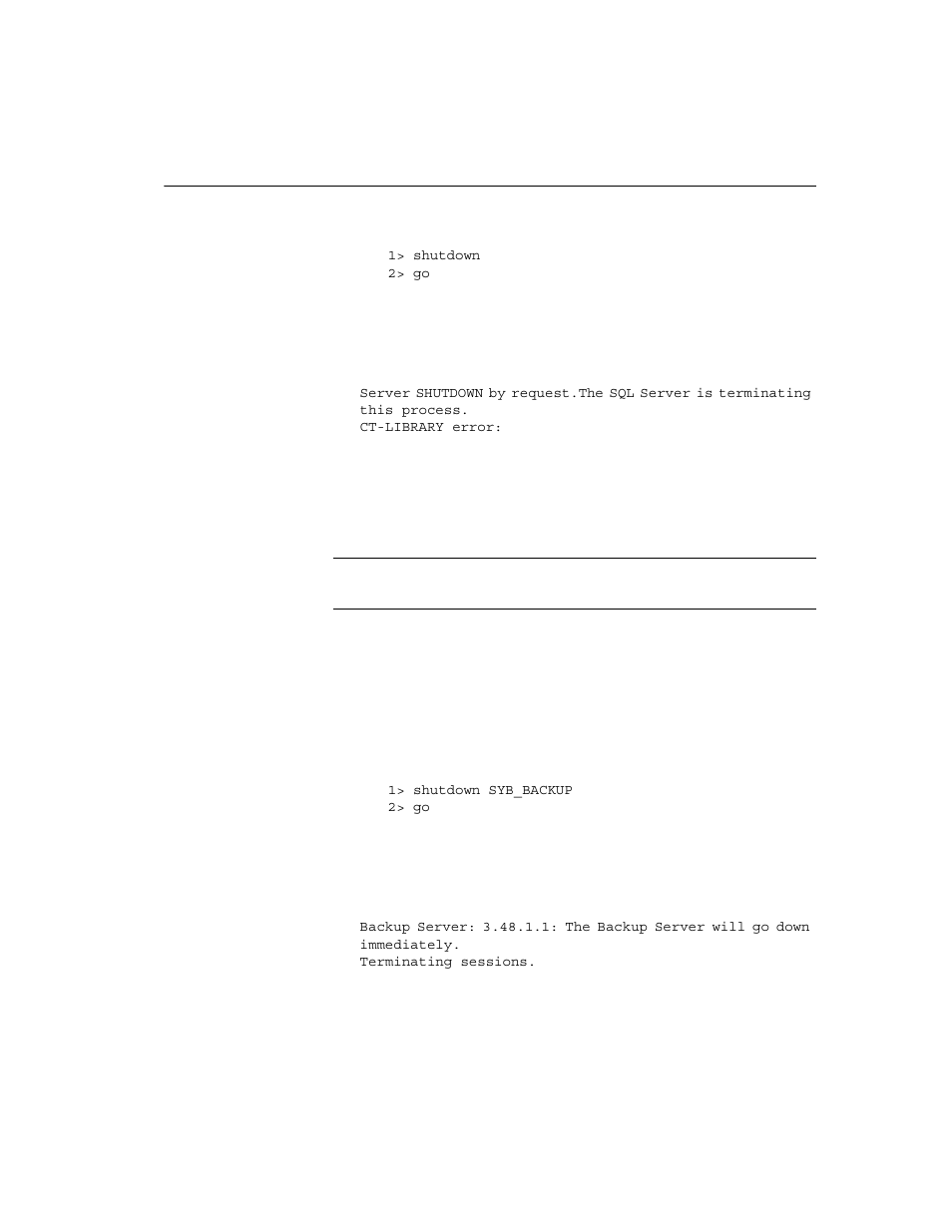 Stopping backup server | Sybase DC35823-01-1500-04 User Manual | Page 41 / 150