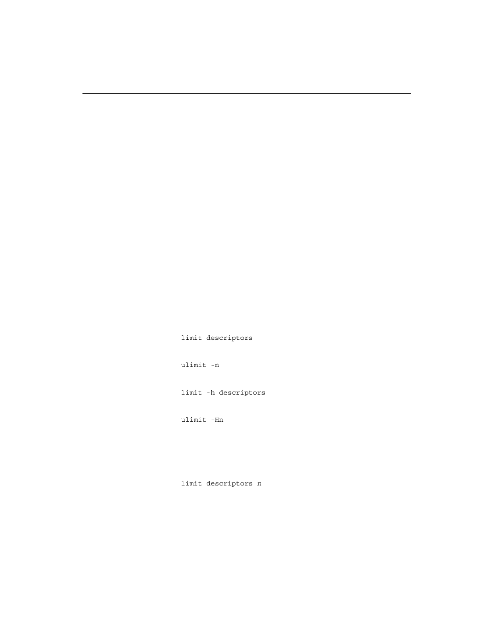 For linux, For sun solaris, Displaying current soft and hard limits | Increasing the soft limit | Sybase DC35823-01-1500-04 User Manual | Page 51 / 150