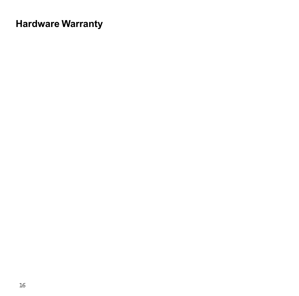 Hardware warranty | Sybase XTNDAccessTM User Manual | Page 16 / 20