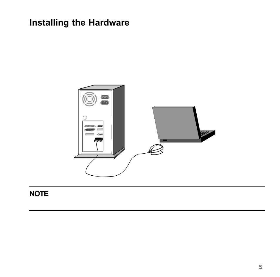 Installing the hardware | Sybase XTNDAccessTM User Manual | Page 5 / 20