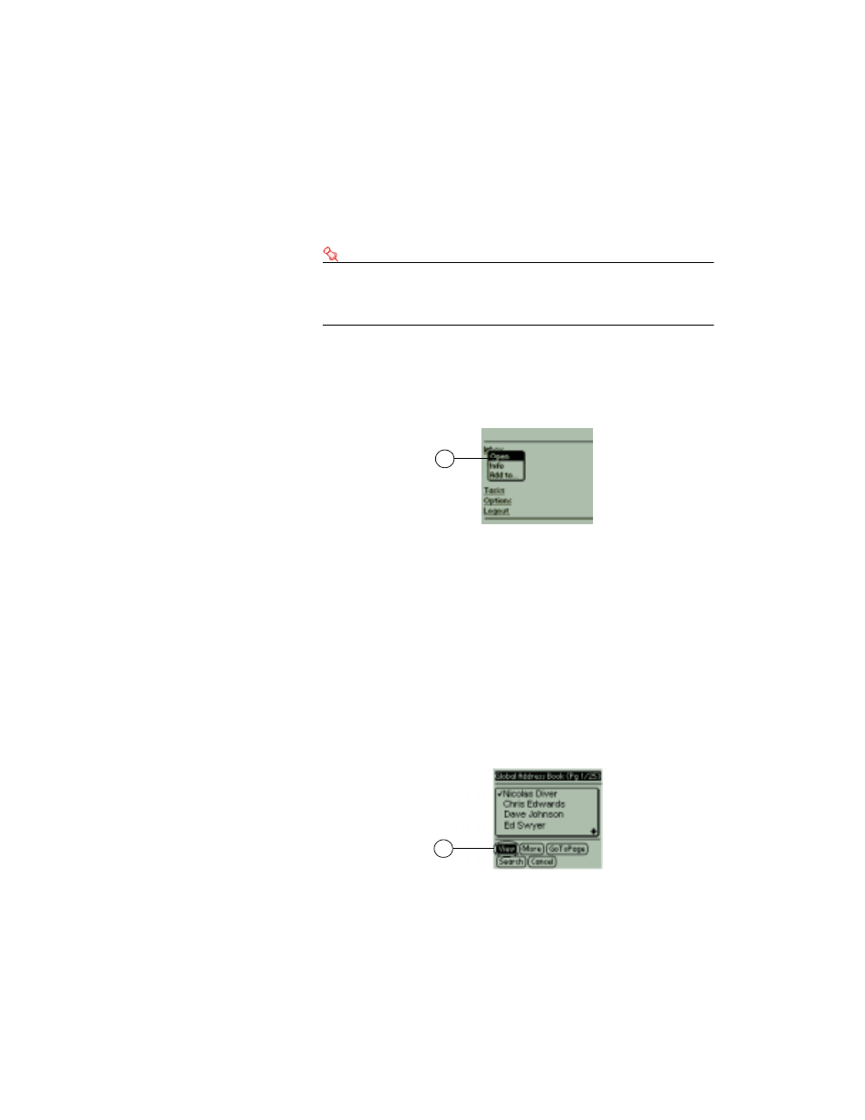Choosing menu items, Clicking buttons, Choosing menu items clicking buttons | Sybase OneBridge 4.1 User Manual | Page 15 / 96