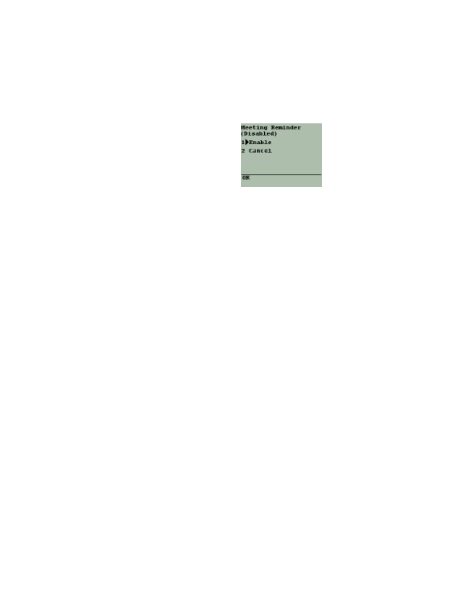 Meeting reminder screen | Sybase OneBridge 4.1 User Manual | Page 72 / 96
