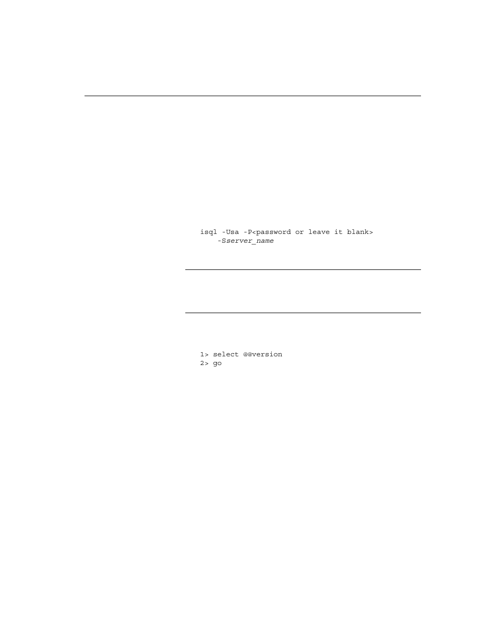 Verifying that you can connect to servers | Sybase 15.0.2 User Manual | Page 55 / 160