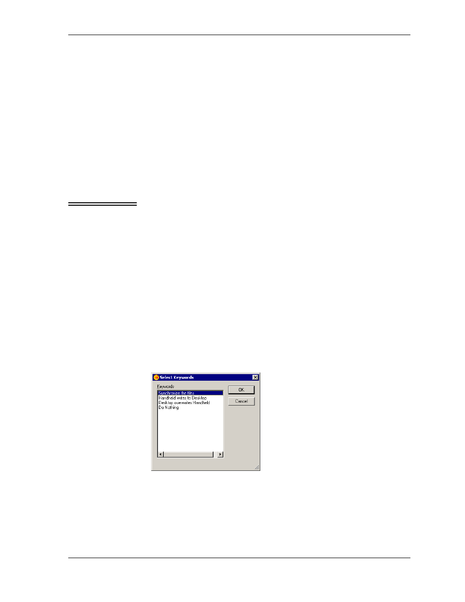 Setting sync action | Sybase Desktop User Manual | Page 141 / 226