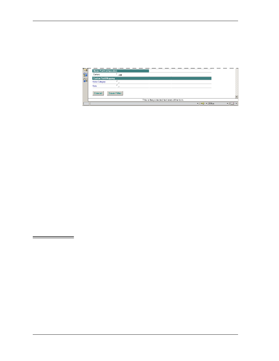 Making memo pad-specific changes to a sync filter, Figure 5-8 memo pad-specific filter settings | Sybase Desktop User Manual | Page 88 / 226