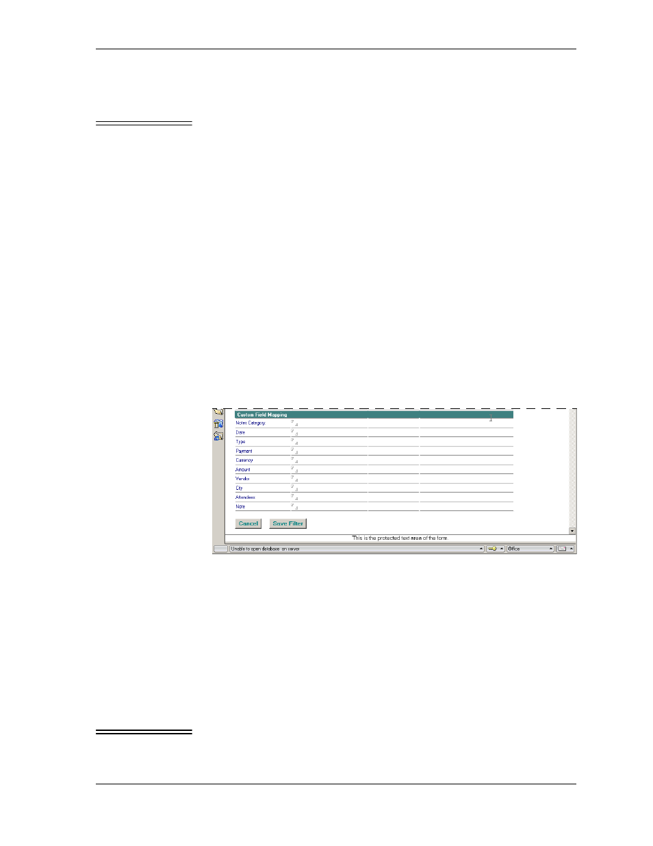 Figure 5-9 expense-specific filter settings | Sybase Desktop User Manual | Page 89 / 226