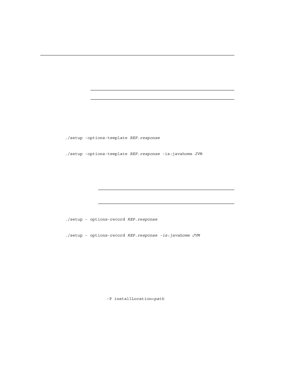 Installing with a response file | Sybase 15 User Manual | Page 46 / 74