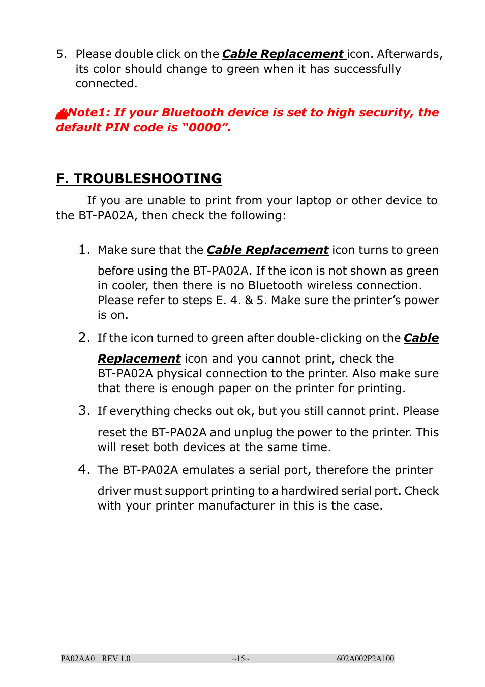 EPoX Computer BT-PA02A User Manual | Page 15 / 59