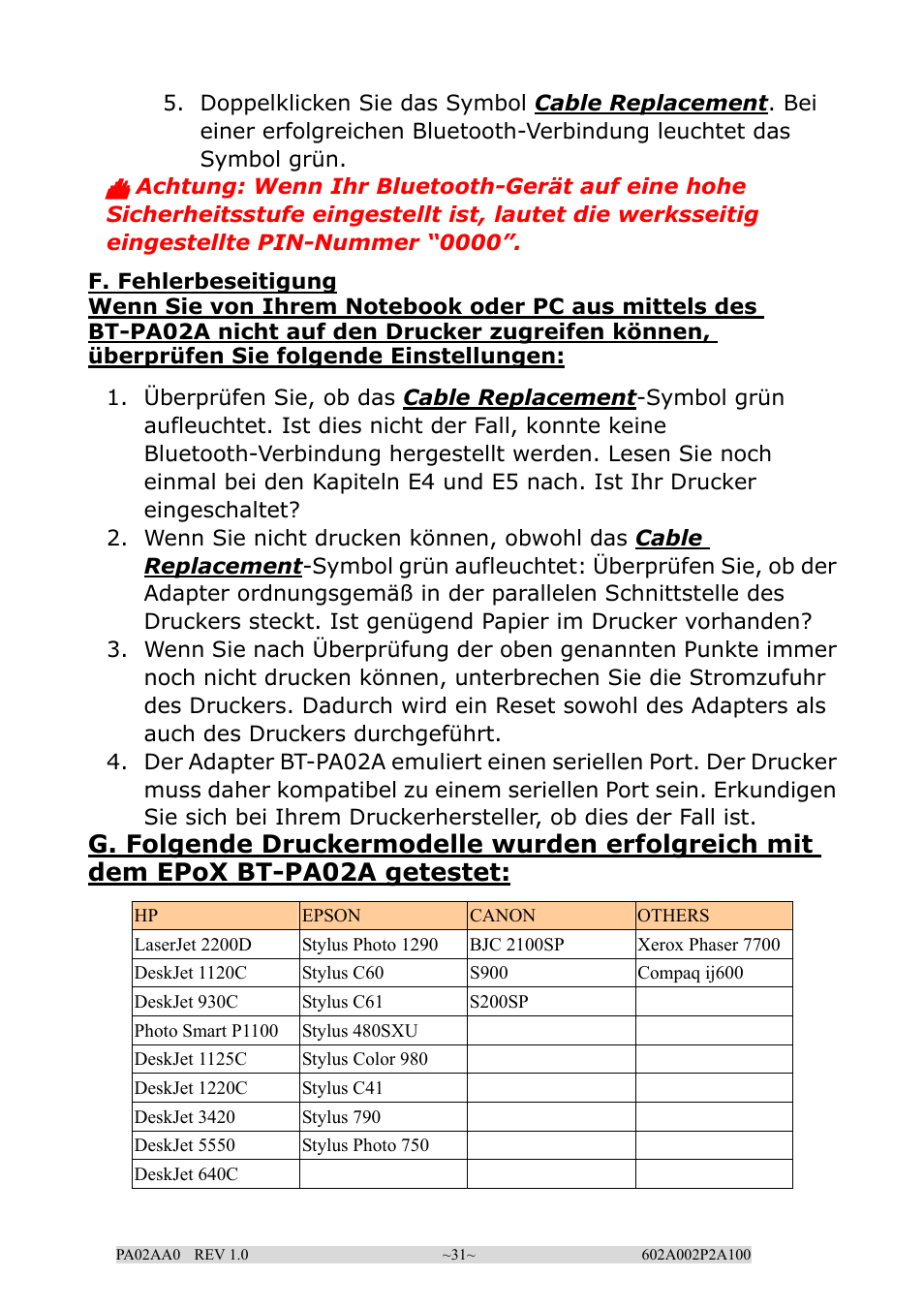 EPoX Computer BT-PA02A User Manual | Page 31 / 59