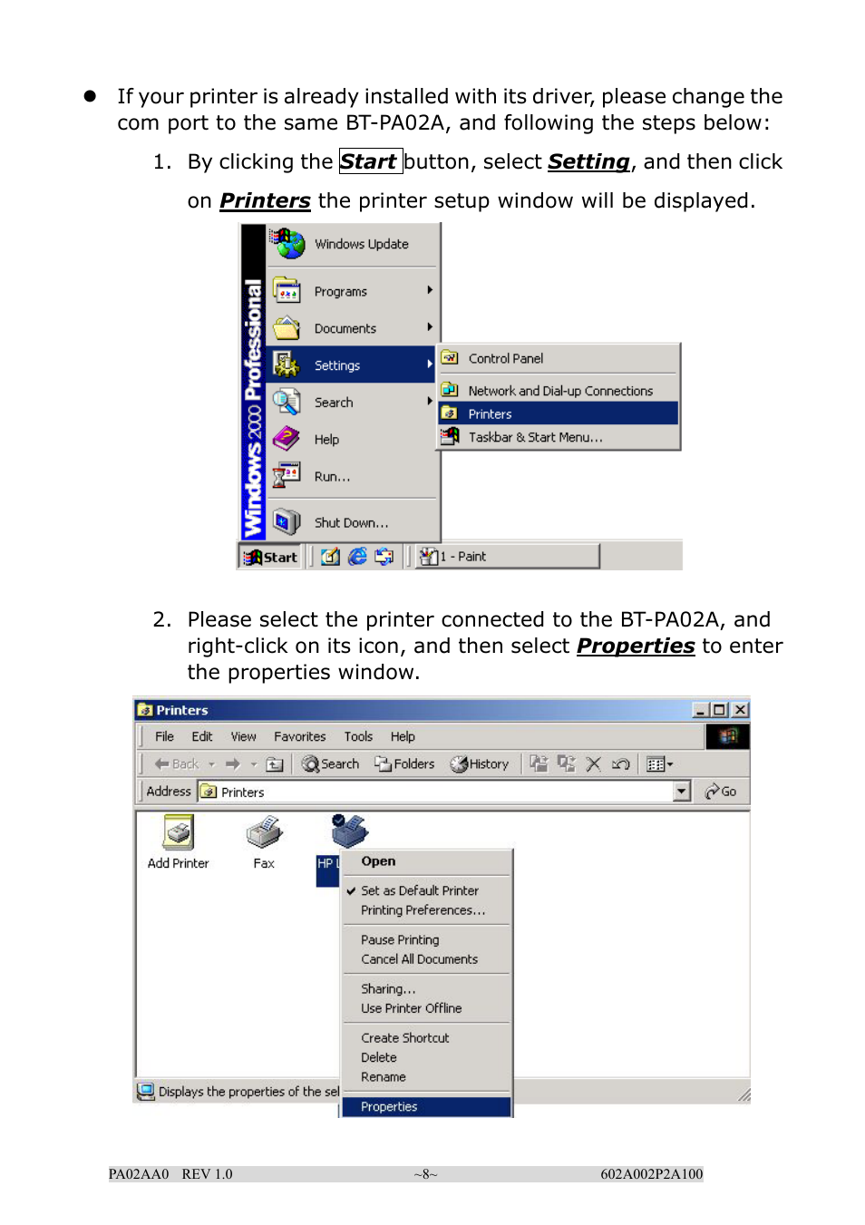 EPoX Computer BT-PA02A User Manual | Page 8 / 59