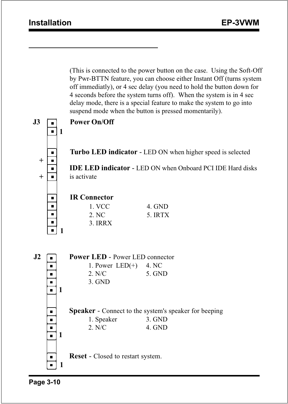 Installation ep-3vwm, Device connectors | EPoX Computer EP-3VWM User Manual | Page 22 / 69