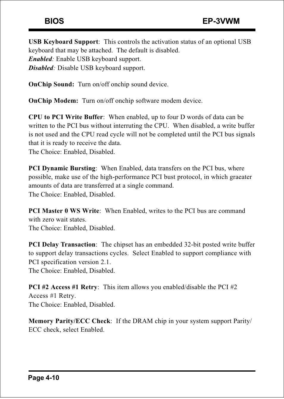 Bios ep-3vwm | EPoX Computer EP-3VWM User Manual | Page 32 / 69