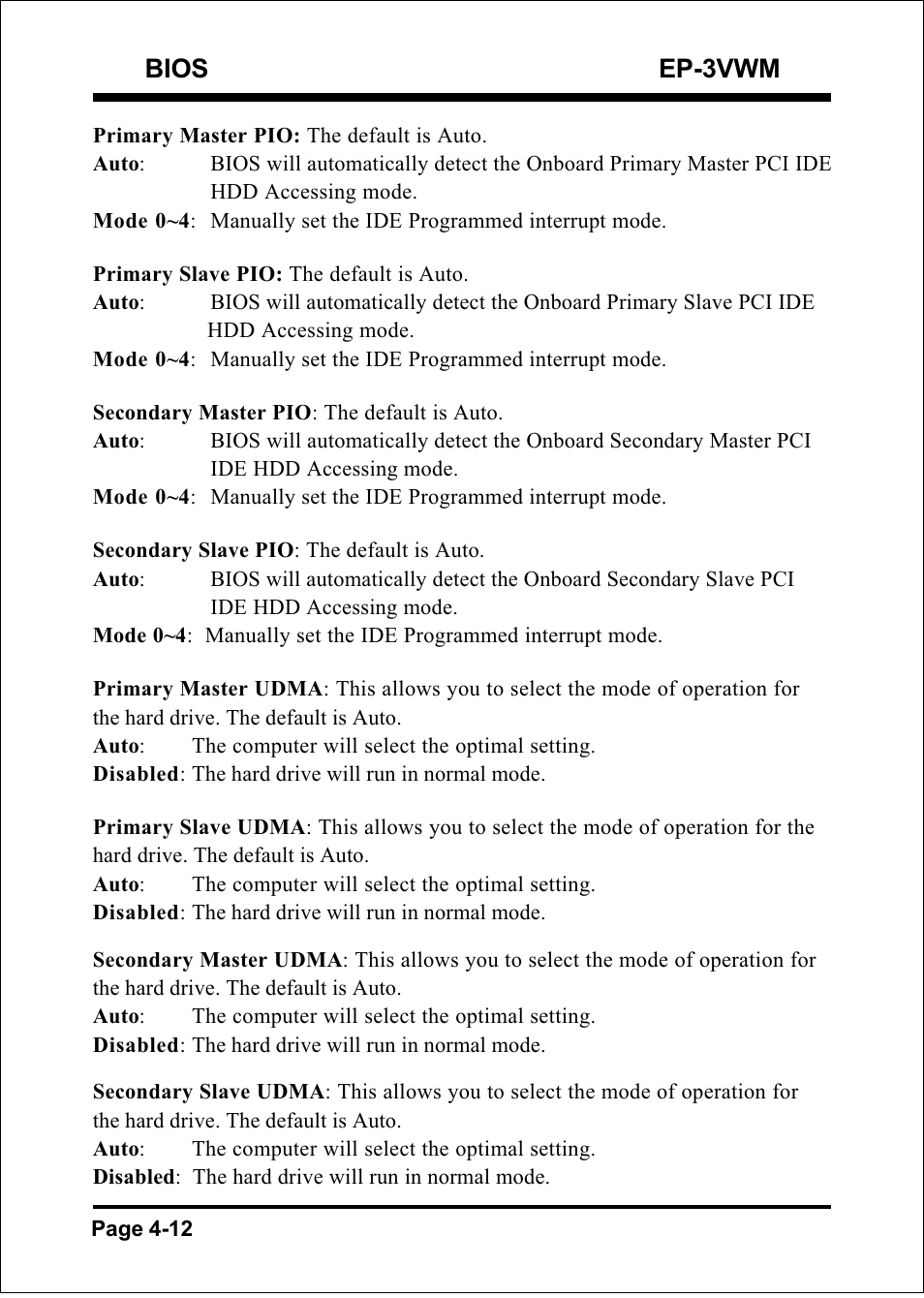 Bios ep-3vwm | EPoX Computer EP-3VWM User Manual | Page 34 / 69