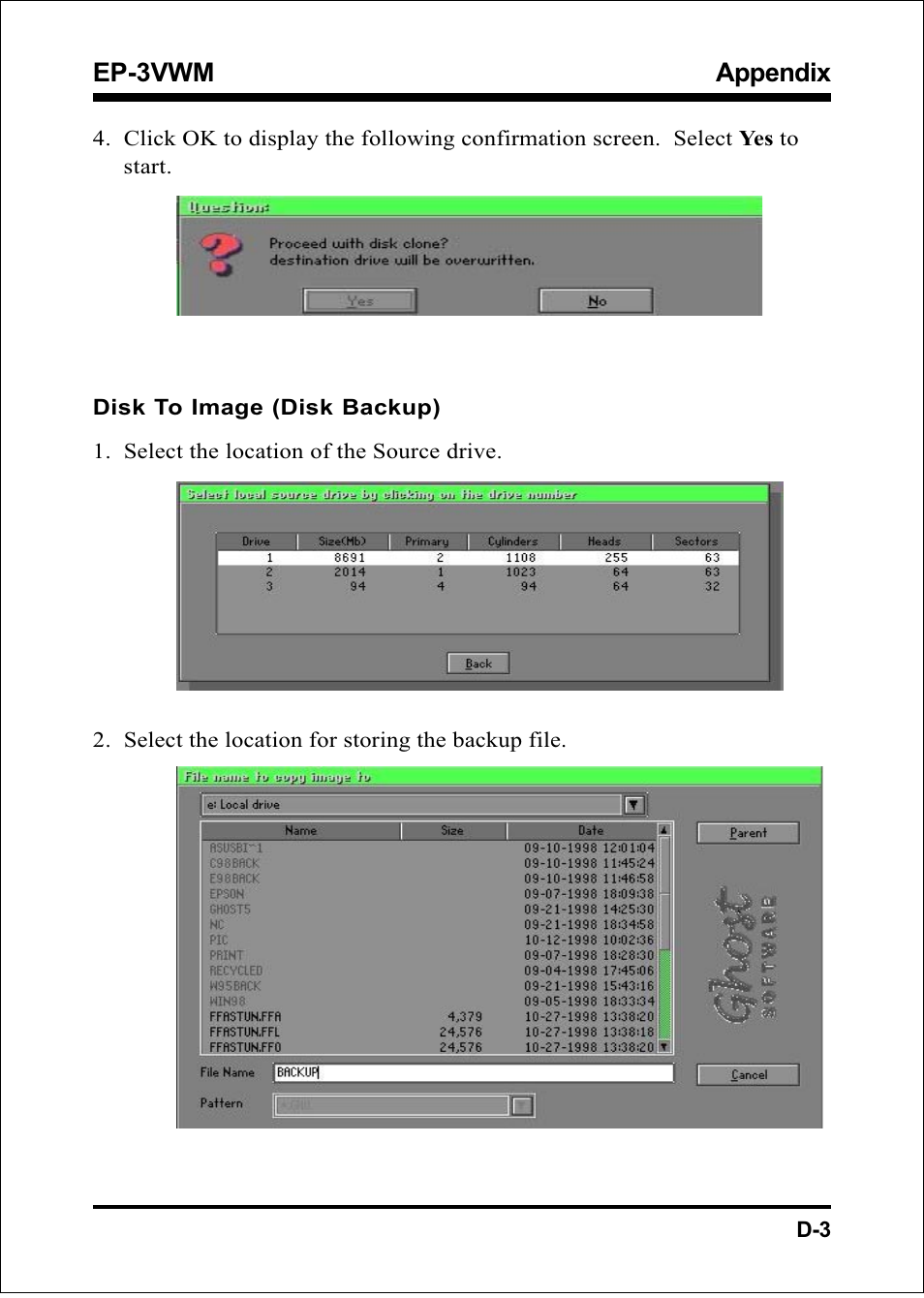 Appendix ep-3vwm | EPoX Computer EP-3VWM User Manual | Page 63 / 69