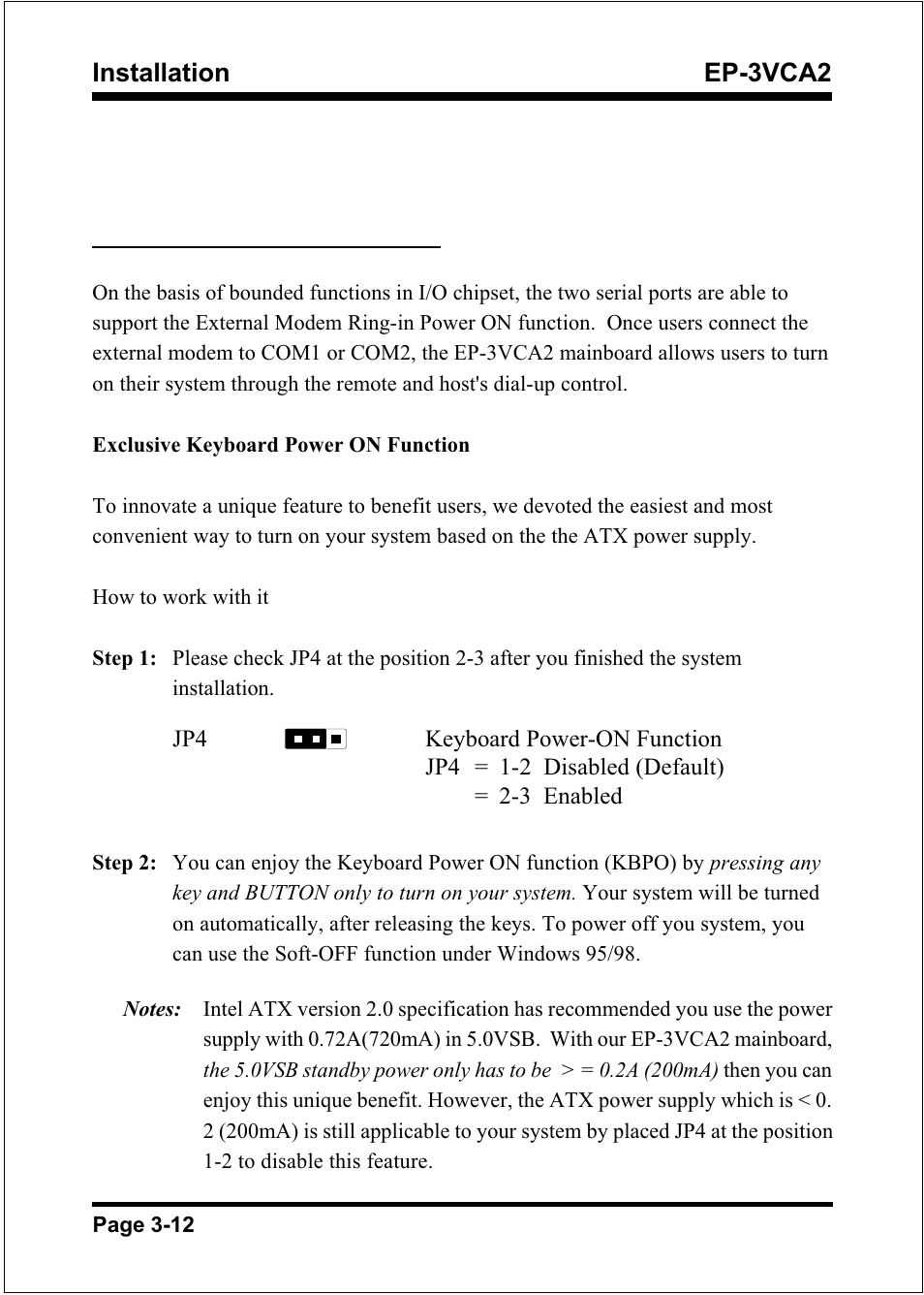 Installation ep-3vca2 | EPoX Computer EP-3VCA2 User Manual | Page 24 / 71