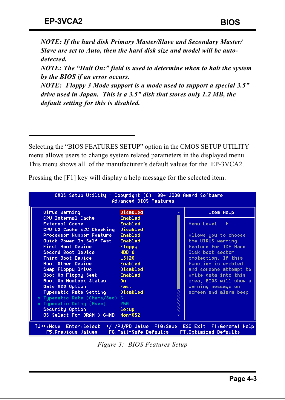 Bios ep-3vca2, 2 advanced bios features | EPoX Computer EP-3VCA2 User Manual | Page 29 / 71